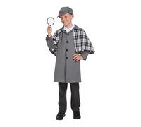 HENBRANDT Children’s Great Detective Fancy Dress Costume Boys and Girls Outfit for Kids (Age 10-12)