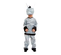 HENBRANDT Children’s Grey Donkey Costume Xmas Nativity Play Pantomime World Book Day Fancy Dress Outfit for Kids Christmas Fancy Dress for Girls and Boys (Age 10-12)