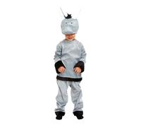HENBRANDT Children’s Grey Donkey Costume Xmas Nativity Play Pantomime World Book Day Fancy Dress Outfit for Kids Christmas Fancy Dress for Girls and Boys (Age 3)