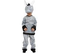 HENBRANDT Children’s Grey Donkey Costume Xmas Nativity Play Pantomime World Book Day Fancy Dress Outfit for Kids Christmas Fancy Dress for Girls and Boys (Age 7-9)