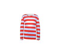 HENBRANDT Children’s Red and White Striped Top with Long Sleeves Kids Costume Find Me Boy School Book Day Halloween Fancy Dress Outfit Size Large Ages 10-12 Fancy Dress for Boys and Girls