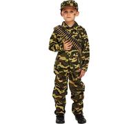 HENBRANDT Children's Army Boy Soldier Costume (Small / 4-6 Years)