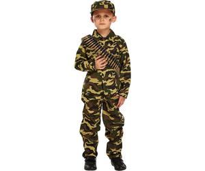 HENBRANDT Children's Army Boy Soldier Costume (Small / 4-6 Years)