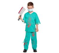 HENBRANDT Children's Bloody Doctor Halloween Fancy Dress Costume (Large / 10-12 Years)