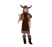 HENBRANDT Children’s Viking Girl Dragon Tamer Fancy Dress Costume Girls Viking Outfit for Kids (Age 7-9)