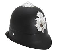Henbrandt Childrens/Kids Police Helmet (One Size) (Black/Silver)