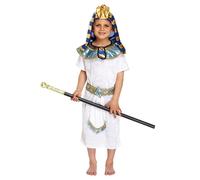 HENBRANDT Children's Pharaoh Costume - Egyptian Fancy Dress (Age 7-9 Years) | Ancient Egypt King Outfit, Kids Fancy Dress, School History Day, World Book Day, Halloween, School Play