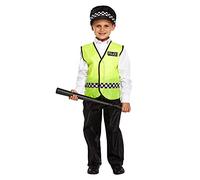 HENBRANDT Childs Policeman Fancy Dress Costume Boy Police Constable Cop Outfit Kid Uniform (7-9 years)