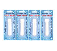 HENBRANDT 1x Magic Snow Tube 12cm Vial Christmas Time Instant Snow Powder DIY Xmas Slime Fake Snowflakes for Winter Wonderland Christmas Party Decorations