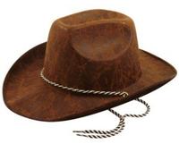 Henbrandt Cowboy Dark Brown Hat Adults