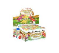 HENBRANDT Dinosaur Bubble Maker Tubs, 60ml (Pack of 12), Unisex, Children's Day, Birthday, Party Favors, Assorted Colors and Designs