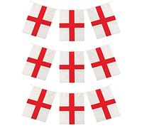 Henbrandt England Flag Bunting PVC English World Cup/ St George's Day Party Decoration Accessory