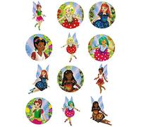 HENBRANDT 10 Packs of 12 Fairy Themed Tattoos