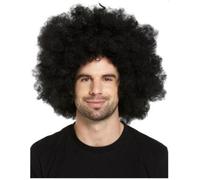HENBRANDT Fancy Dress Afro Jumbo Black Wig Adult Size