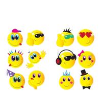 Henbrandt Fun Tattoos Smiley Man Assorted - 6 Pcs