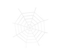 HENBRANDT Giant White Spider Web Decoration 152cm x 152cm - Spooky Halloween Party Prop for Indoor Outdoor Decor - Haunted House Supplies for Kids & Adults