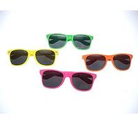 HENBRANDT Glasses Adult Neon Frame Black Lens (Yellow)