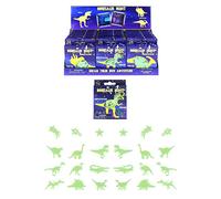 HENBRANDT Glow in the Dark Dinosaur Stickers 24pcs Party Pack Glow in the Dark Wall Stickers for Kids Bedroom Night Light Glowing Ceiling Stickers Party Favours Loot Bag Fillers for Boys and Girls