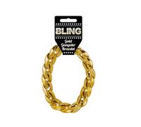 Chunky Gold Gangster Pimp Bracelet Mens Fancy Dress Jewelery