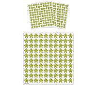 HENBRANDT Gold Holographic Star Stickers (Pack of 500) Gold Stars Mini Teacher Reward Stickers Scrapbook Stars for Crafts Glitter Art and Craft Classroom Resource