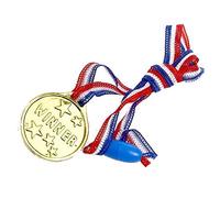 Henbrandt Gold Winners Medals Box of 120 - Bulk Wholesale Childrens Party Bag Favour Filler Fete Lucky Dip Prizes Toys