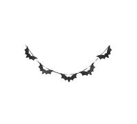 HENBRANDT Halloween Bat Bunting Decoration - 3M Long Black Gothic Party Banner Spooky Hanging Garland for Haunted House Party Decor Events