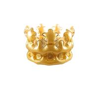 HENBRANDT Inflatable Adult Gold King Queen Crown Fancy Dress Accessory Stag Hen Costume Party