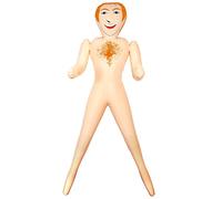HENBRANDT Inflatable Ginger Man 150cm Blow Up Male Doll Adults Hen Do Bachelorette Party Decorations Photo Booth Props Fake Boyfriend Novelty Bridal Party Joke Gift for Women, pink, orange