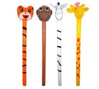 HENBRANDT Inflatable Jungle Animals Stick 118cm Assorted Designs
