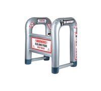 Henbrandt Inflatable Zimmer Frame with WARNING Stickers 88cm Large Blow-Up Walking Frame Joke Birthday Retirement Novelty Prank Gift Men Women Grandad Gran OAP Dress Up Party Accessory Photo Booth