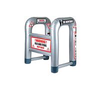 Henbrandt Inflatable Zimmer Frame with WARNING Stickers 88cm Large Blow-Up Walking Frame Joke Birthday Retirement Novelty Prank Gift Men Women Grandad Gran OAP Dress Up Party Accessory Photo Booth