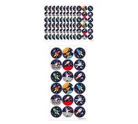HENBRANDT Large Space Stickers 180 Assorted Outer Rocket Astronaut Teachers School Reward Arts and Crafts for Kids Birthday Party Bag Favours Loot Fillers Lucky Dip (N51751)