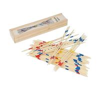 HENBRANDT Mikado Sticks 41pcs Traditional Family Games Wooden Pickup Sticks Set Table Top Board Game Wooden Toys for Kids