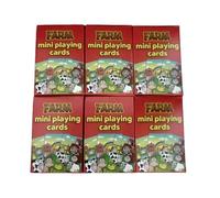 Henbrandt Mini Playing Card Deck (Pack of 6) in Red Henbrandt Red