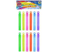 HENBRANDT Neon Bubble Tubes with Star Topper, Pack of 36 - [Toy] Kids Party Bag Fillers, Toy Neon Bubble Tube, Kids Prizes for Party Bags & Party Favours