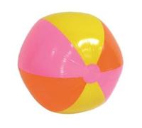 HENBRANDT Orange, Pink and Yellow Inflatable Beach Balls 40cm 50cm 60cm Stripe Ball Kids Summer Fun Beachball Football Game Garden Paddling Pool Inflatable Toys for Children and Toddlers