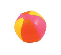 HENBRANDT Orange, Pink and Yellow Inflatable Beach Balls 40cm 50cm 60cm Stripe Ball Kids Summer Fun Beachball Football Game Garden Paddling Pool Inflatable Toys for Children and Toddlers
