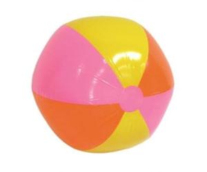 HENBRANDT Orange, Pink and Yellow Inflatable Beach Balls 40cm 50cm 60cm Stripe Ball Kids Summer Fun Beachball Football Game Garden Paddling Pool Inflatable Toys for Children and Toddlers