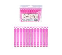 Henbrandt Pack of 12 Hen Night Bubble Wands with Pink Heart Toppers 4ml Bubble Tubes Hen Party Accessories Pink Party Bag Fillers Wedding Favours Team Bride Bubbles for Bridal Shower and Hen Do Favour