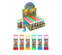 Henbrandt Pack Of 12 Jungle Animal Bubble Tubs With Wand (50Ml)