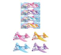 HENBRANDT Pack of 12 Unicorn Gliders - Kids Polystyrene Flying Gliders Pinata Toy Loot Party Bag Fillers Wedding for Girls and Boys
