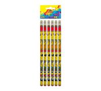 Henbrandt Pack Of 6 Smiley Pencils With Erasers
