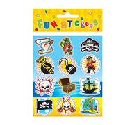 Henbrandt Pirate Fun Stickers, Assorted Designs (12 Packs Of 12 Stickers Each)