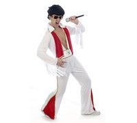 Party Time Fancy Dress Adults 50's Rockstar Flares Costume