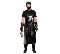 HENBRANDT Scary Butcher Halloween Adult Fancy Dress Costume - Realistic Horror Film Style One Size Outfit with Apron, Mask & Gloves for Parties, Events & Cosplay