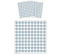 HENBRANDT Silver Holographic Star Stickers (Pack of 500) Silver Stars Mini Teacher Reward Stickers Scrapbook Stars for Crafts Glitter Art and Craft Classroom Resource