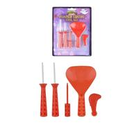 HENBRANDT Single 5-Piece Pumpkin Carving Tool Set including Scoop, Safety Saw, Poker and Engraver for Halloween Jack O’ Lantern Accessories Kit for Kids
