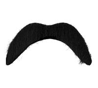 HENBRANDT Single Black Fake Moustache Stick On False Moustache Funny Novelty Joke Tash 60s 70s 80s Mexican Cowboy Halloween Fancy Dress Costume Accessory for Men and Women