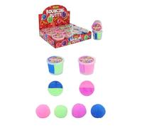Henbrandt Single Bouncing Putty 2-Tone Tub 60g Squishy Fun Sensory Relief Fidget Bouncy Putty Kids Party Bag Favours Loot Bag Stocking Fillers Lucky Dip Favours for Boys and Girls