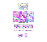 Henbrandt Single Children’s Unicorn Stationery Set 5 Piece School Classroom for Children Kids Party Bag Favours Loot Bag Fillers Lucky Dip Wedding Favours Stocking Fillers